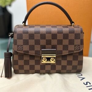 Louis Vuitton Brown Checkered Satchel